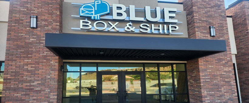 Front of Blue Box & Ship